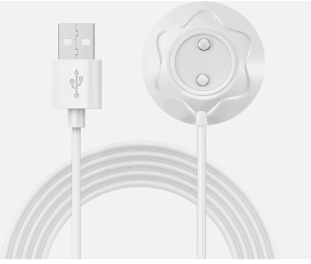 Magnetic Rose Charger USB Cable, 2 Prong Magnetic USB Cable, 2.7Ft 12Mm Replace