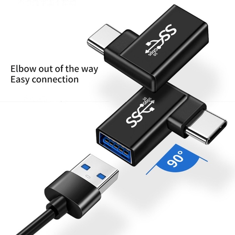 Portable Type C to USB Charging Connector 90 Degree Elbow Designings for Car Use gallery