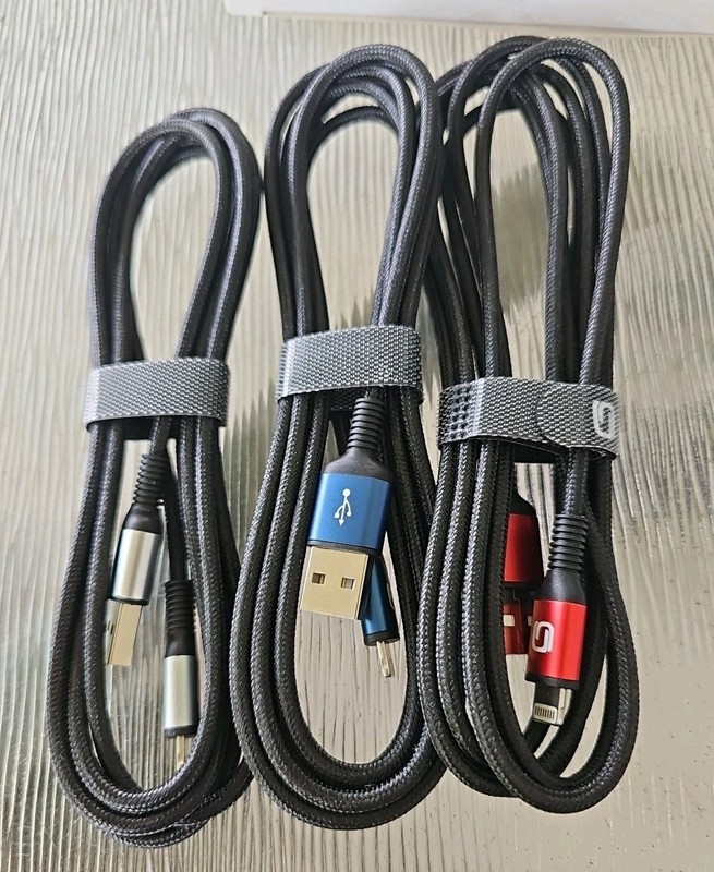 Black 6FT 2M USB Fast Data Charging Cable for iPhone gallery