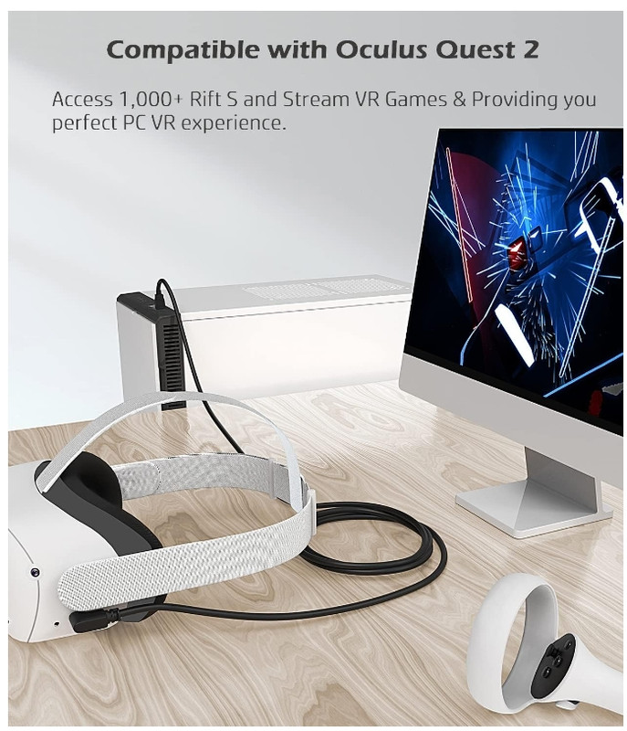 USB 3.2 Gen 1 Cable - USB to USB-C 20ft Oculusquest link camer connecting gallery
