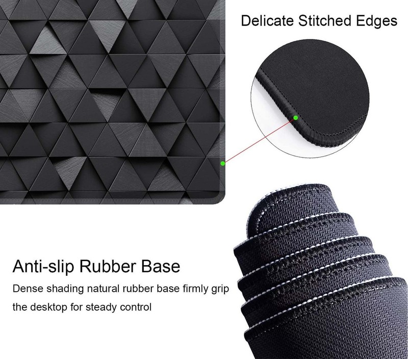 Gaming Mouse Pad, Large Mouse Pads for Desk, Non-Slip Rubber Base Mousepad, K... gallery