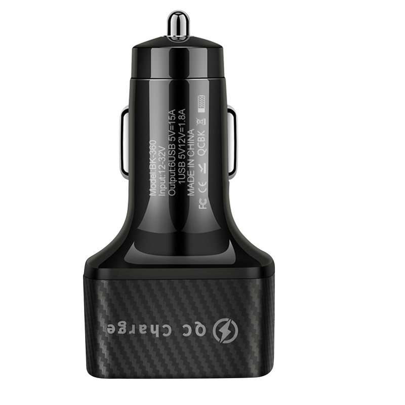 6 USB 15A QC3.0 LED Car Charger Cigarette Lighter Super Fast Charging Adapter g gallery