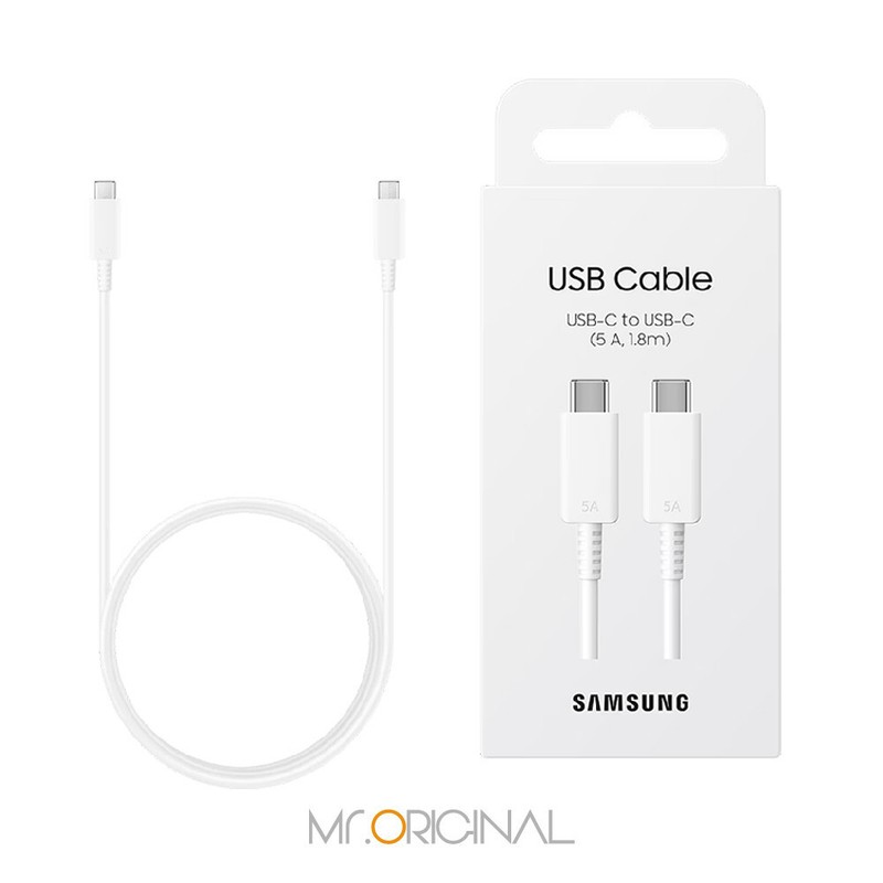 Original Samsung Official Dual Type-C Cable (5A,1.8m) for S23 Series / EP-DX510