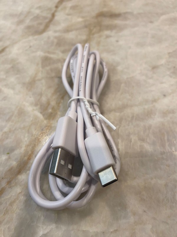 2pcs White USB Charging Cable Cords AWM 2464 E494205 24AWG 300V gallery