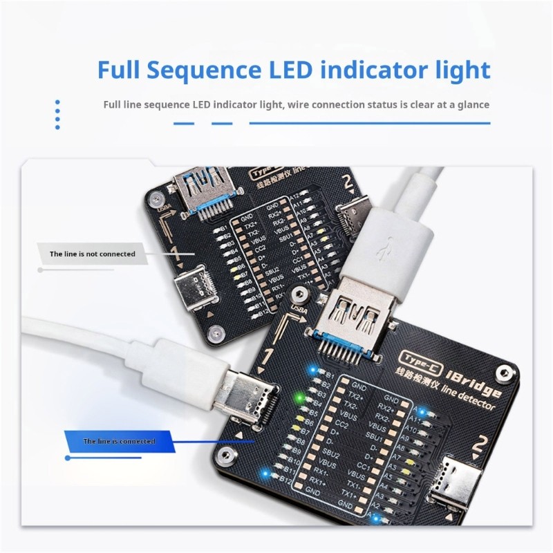 Green Blue PCB Fast Charging Cable Tester For Precise Signals Transmission gallery