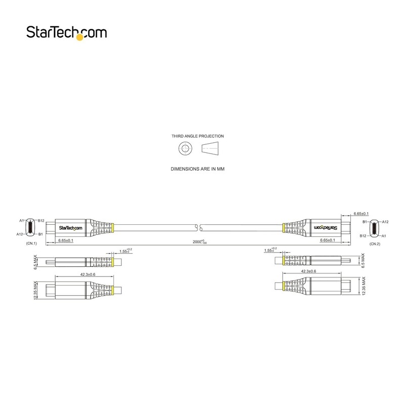 High-Performance 6.6ft USB-C Cable 100W, 4K Video, & Thunderbolt Compatibility gallery