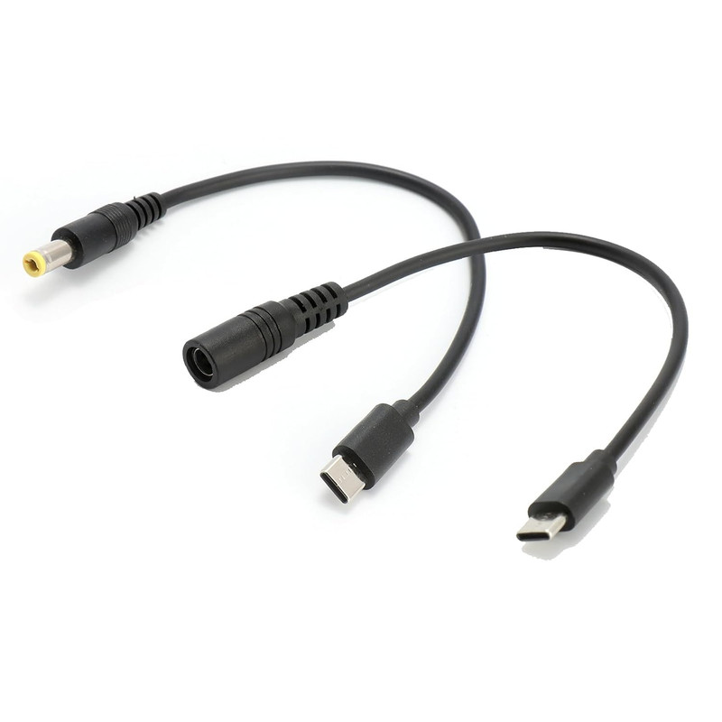 2Pcs DC 5.5Mm X 2.5Mm to USB C Power Cord 5V 5A Power Charging Cord Extension Ca gallery