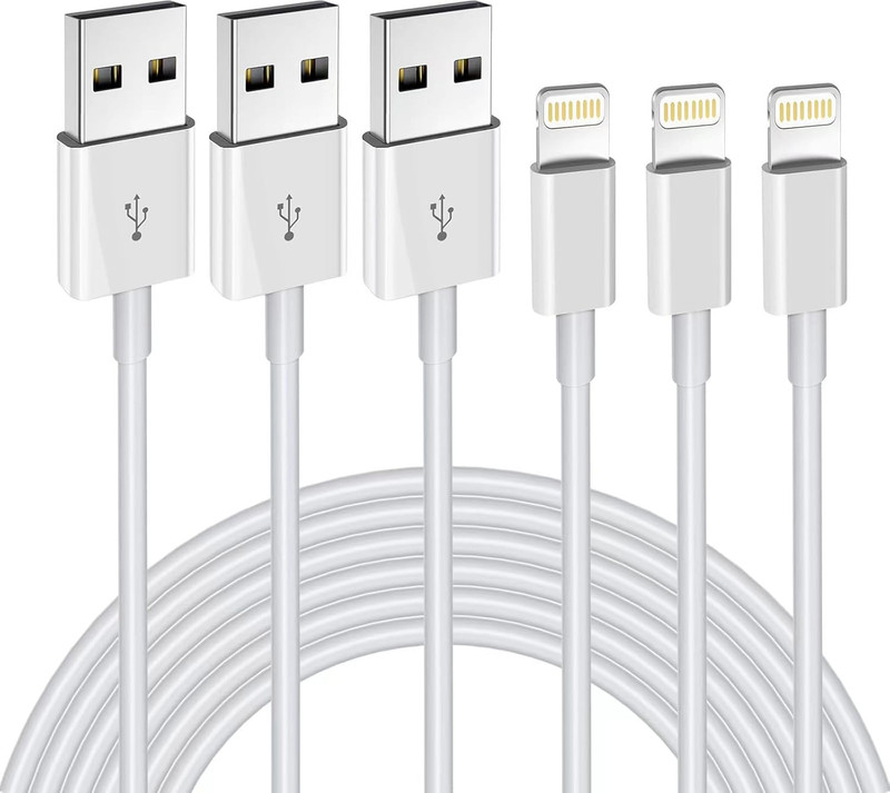 Iphone Charger 3Pack 6FT Mfi Certified USB a to Lightning Cable Fast Charging Co