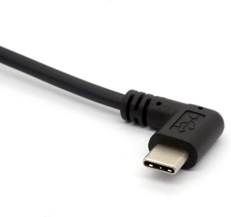 Coiled USB C Cable, Right Angle USB 2.0 to USB C Extension Cord 90 Degree USB gallery