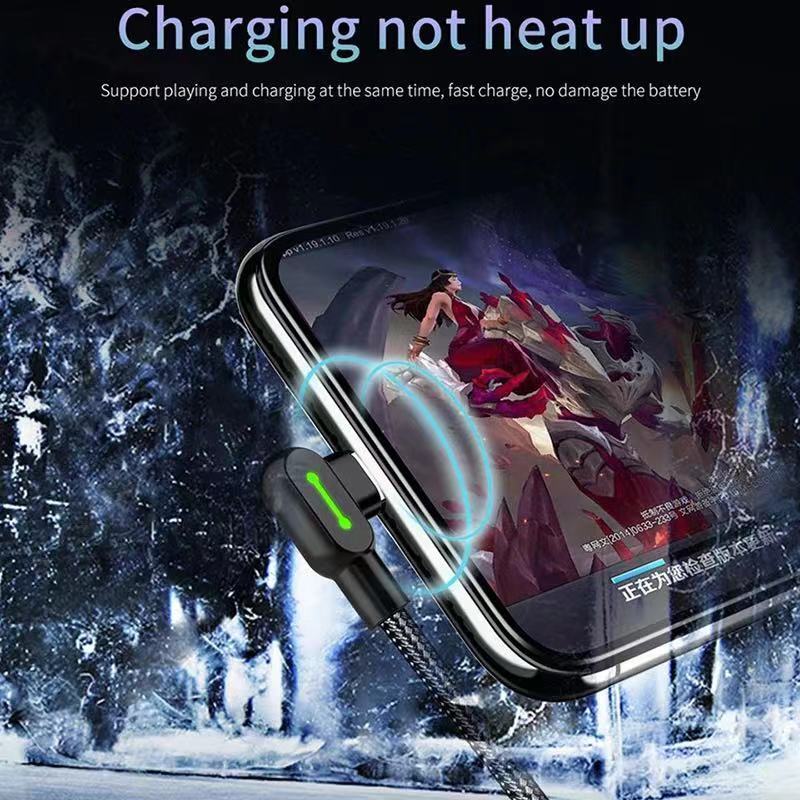 For iPhone 14 13 12 11 XR 8 7 6 90 Degree Elbow USB Cable Charger Charging Cord gallery
