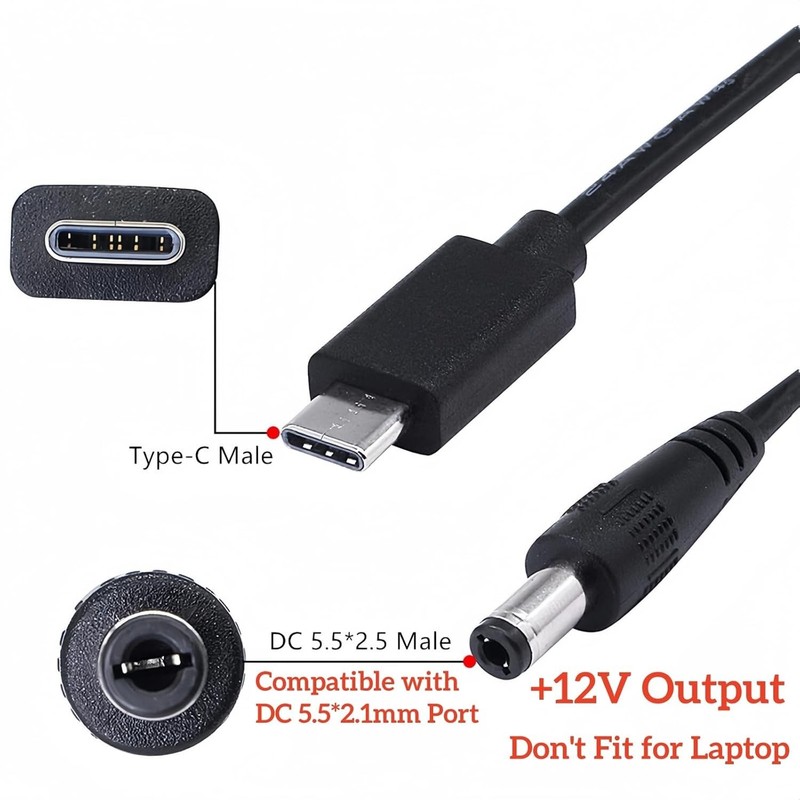 Portable PD Charger Conversion Cable, 3.3 Ft, 2 Pack gallery