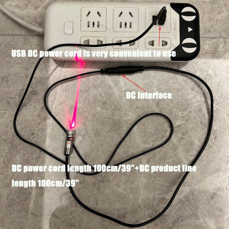 Laser Module USB Power Cable - 2 Pack, 100cm/39" USB to DC Data Cable gallery