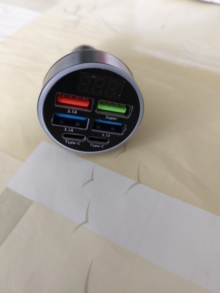 1 USB C 3.1A 6in1 Charger Smartphone Black Car Cigarette Lighter (Foreign Shipping gallery