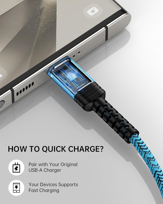 USB to USB Cable for iPhone 17e, USB Charger Fast Charging Cords for iPhone 1... gallery