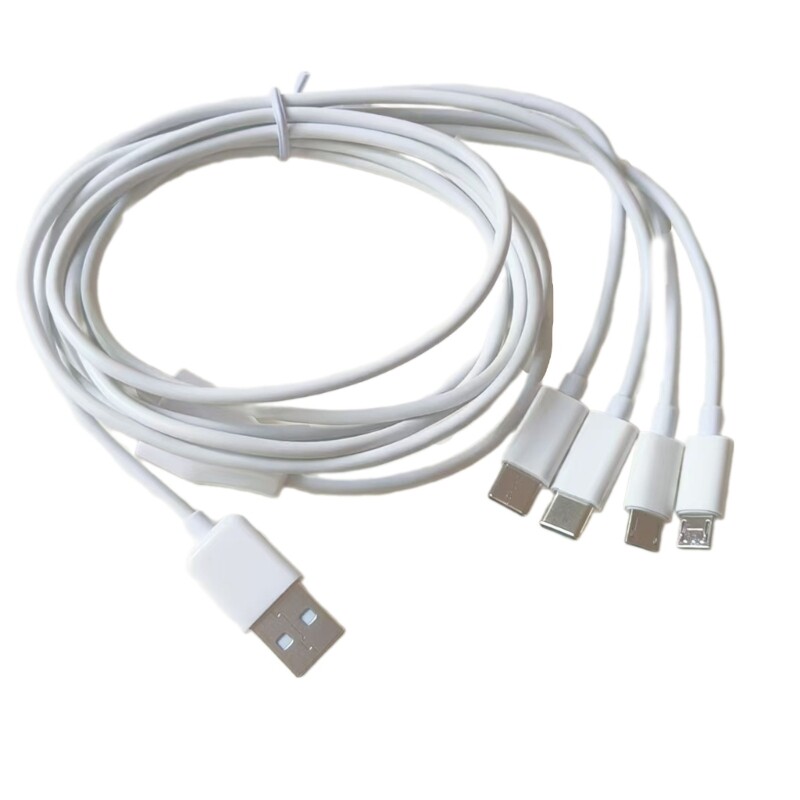 Compactly USB MultiCharging Cable for Type C and Micros USB Use 78.74inch gallery