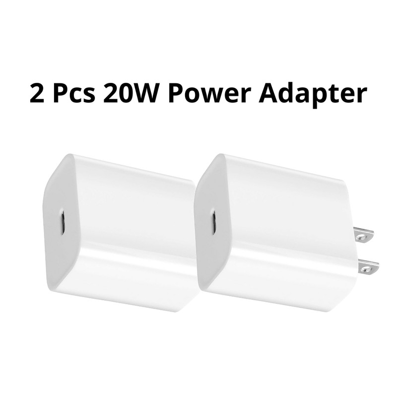 20W USB C Fast Charger Power Adapter PD Type C Cable For iPhone 15 iPad Android