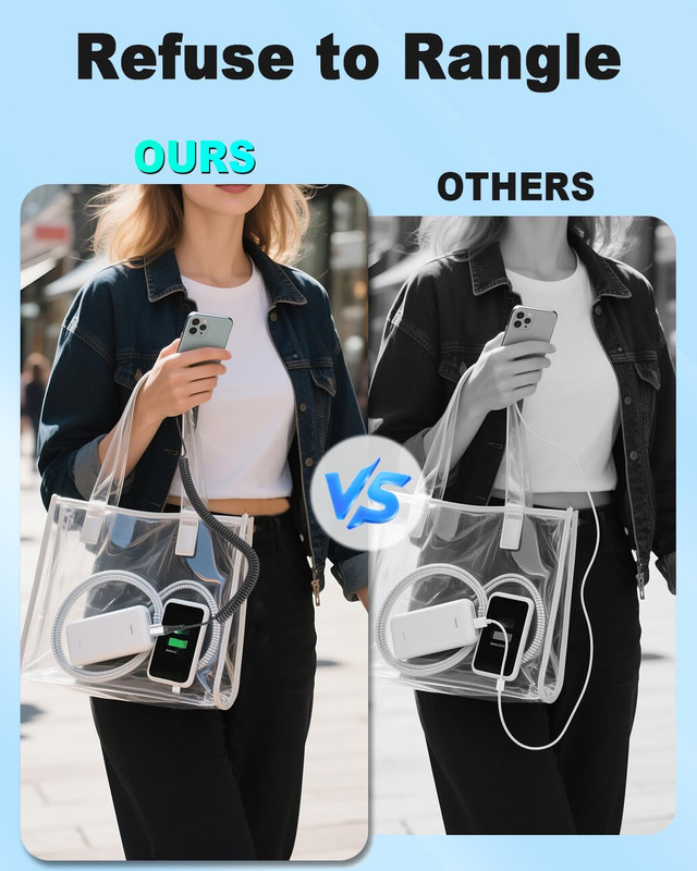 Coiled USB C to USB C Cable, 2 Pack Retractable USB Type C Charging Cable 60W US gallery