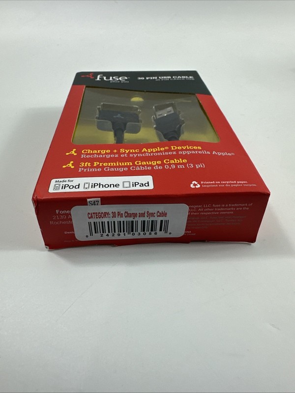 Fuse 30 Pin USB Cable for ipod, iphone, ipad 30 pin adapter gallery