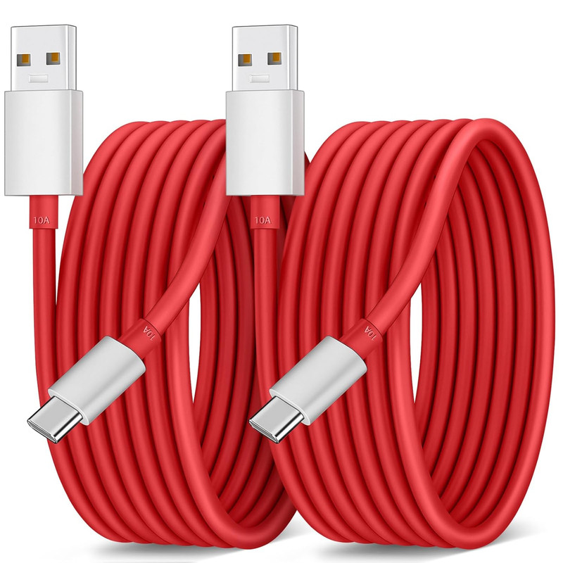 For Oneplus USB C Cable 80W for Super-Vooc Charging, 2-Pack 6.6Ft 10A USB a to U