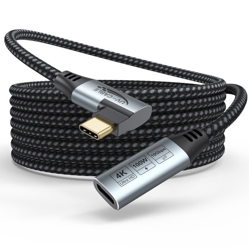 USB C Extension Cable 10 FT (100W, 10Gbps, 4K), USB 3.2 Gen 2 Extender Long C…