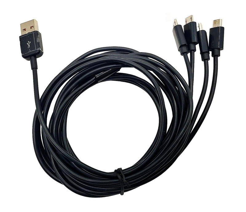 4 in 1 Multi Charging Cable - USB 2.0 A to Four Micro USB Splitter Cable Data... gallery