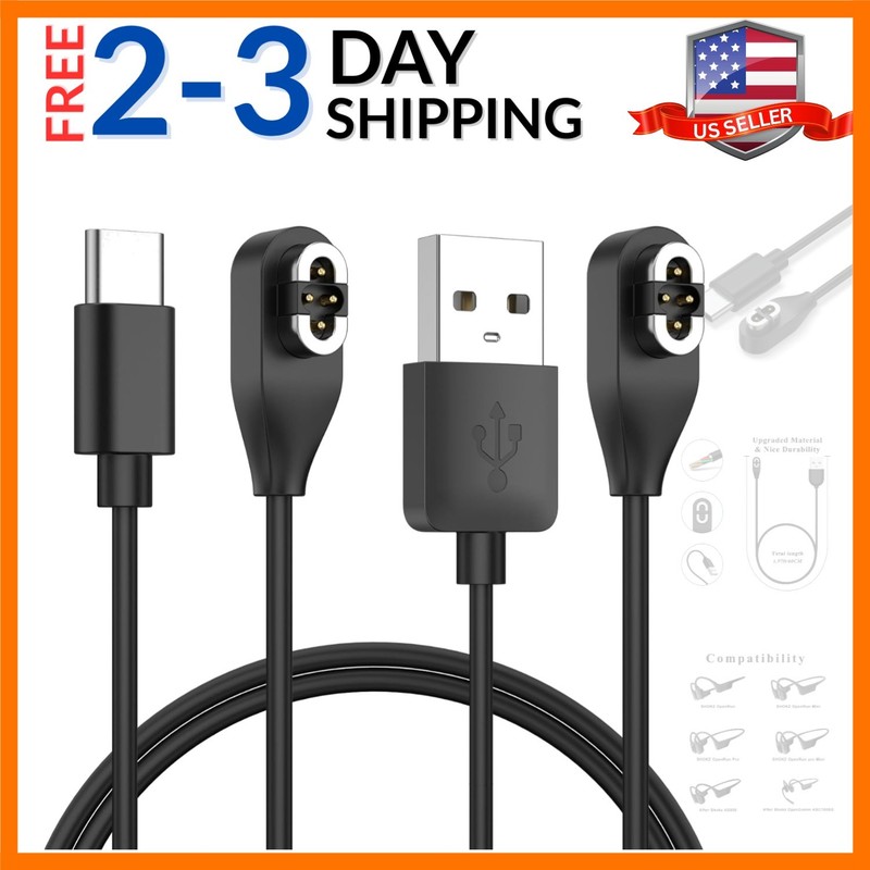 2 Pack Compatible for Shokz Charging Cable, Magnetic Charger Cord Compatible …