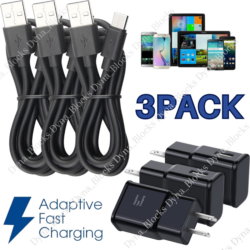 Adaptive Fast Charger & USB-C Cable For Samsung Galaxy A51 A14 A13 5G A03S A12