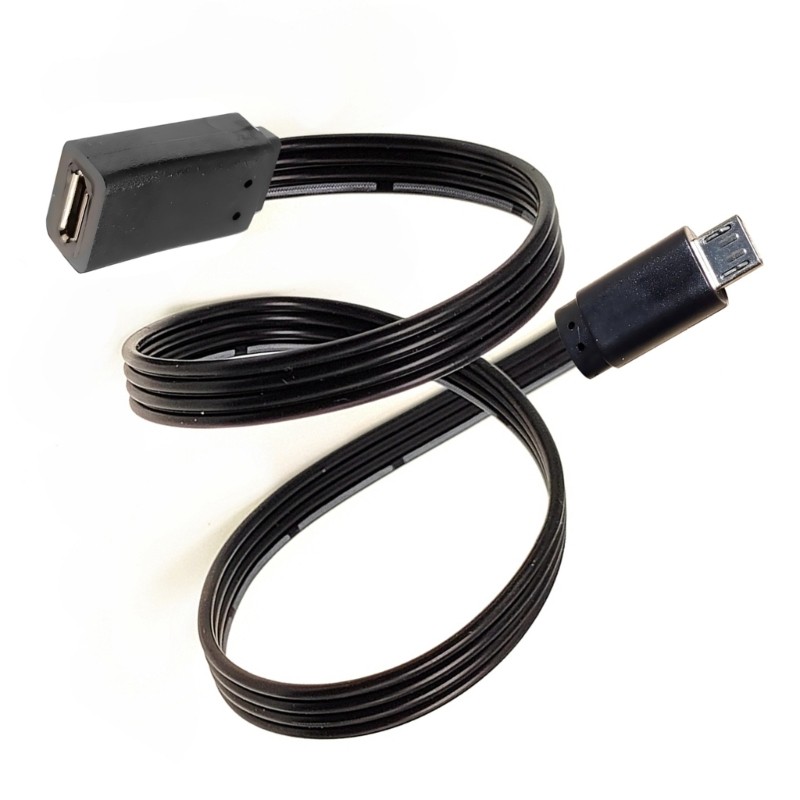 Silicone Microed USB Male To Female Charging Cord Supports 10W Fast Charging gallery