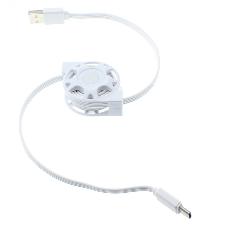 For TCL 60/60R/SE/NxtPaper – USB Cable Retractable Type-C Charger Power Cord