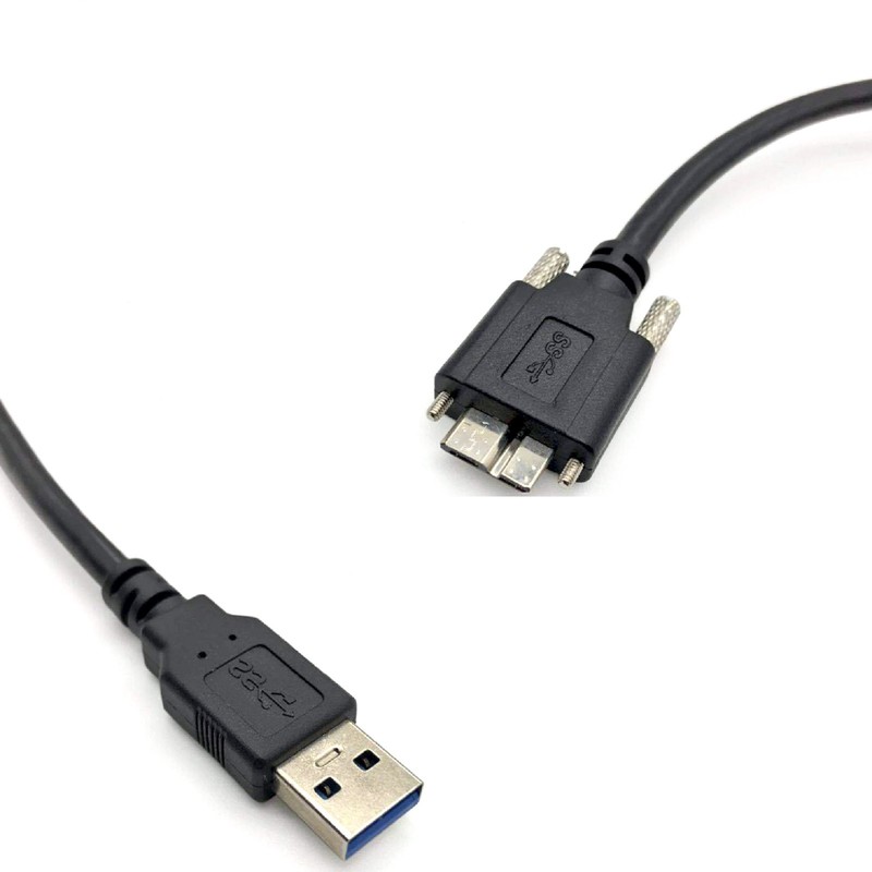 0.6m Micro USB 3.0 Cable 3.0AM to MicroB Industrial Camera Cord Male to Male gallery