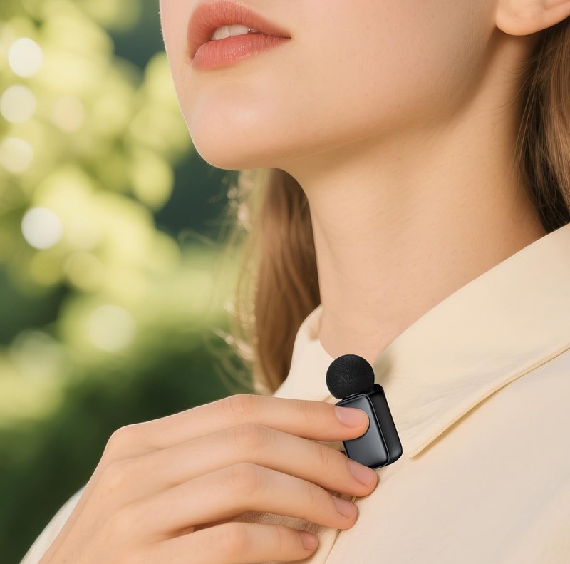 Mini-Wireless Microphones - iPhone/Android - USB C /Ltng Plugs - Clip-On gallery