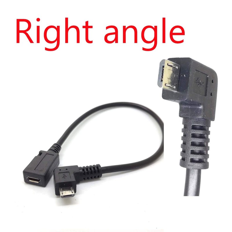 90° Degree Angle USB Micro B 5P Female to 5P Male Left Right Down Up Angled E... gallery