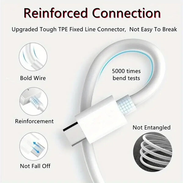 IPhone 15 16 Pro Max Plus USB-C to USB-C Cable Fast Charging PD Type C Cord lot gallery