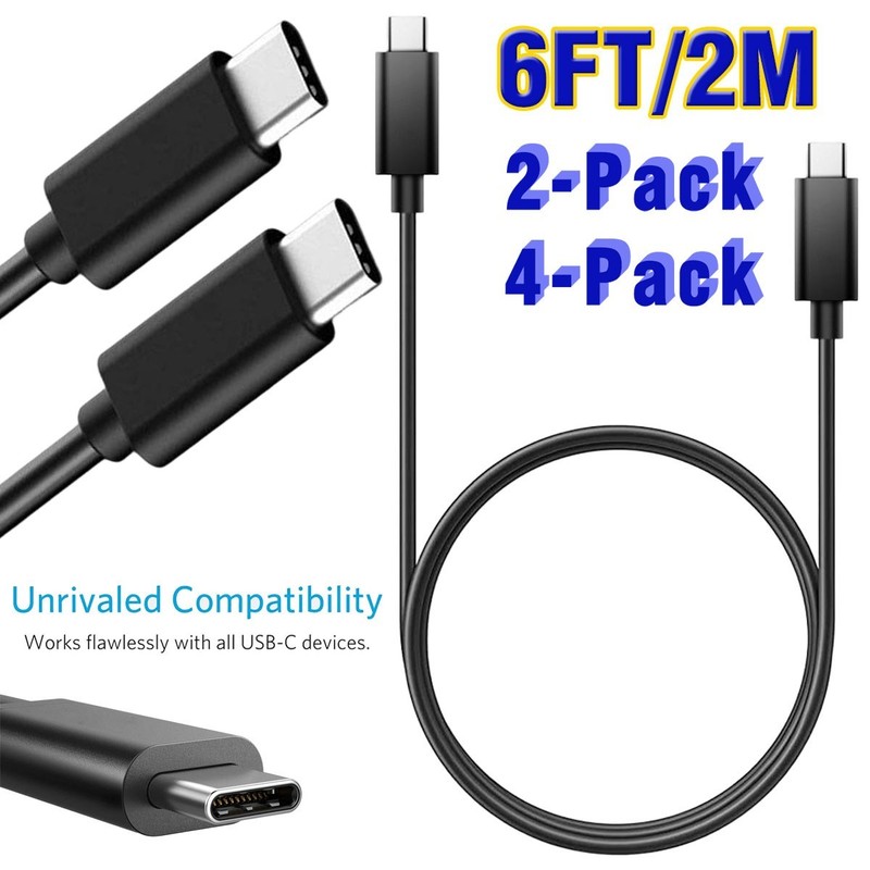6FT/2M USB-C to USB-C Fast Charging Cable For iPad Pro 11-inch M5/M4/4th/3rd Gen