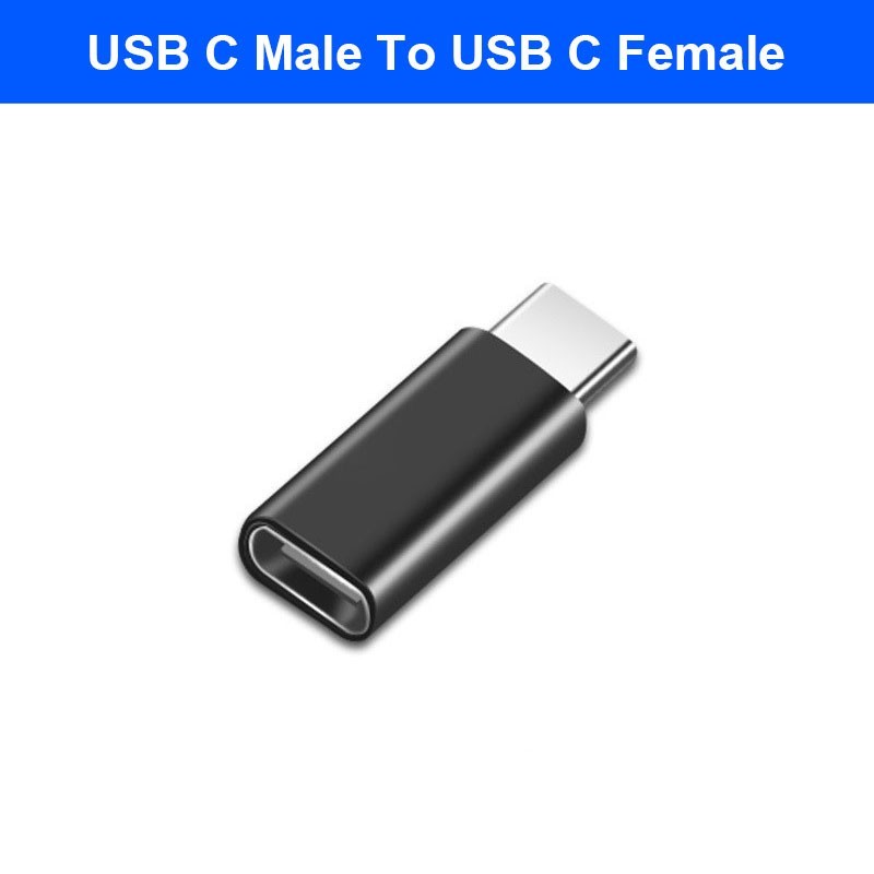 USB C Adapter Male to Female Female to Female Type C PD Charging Data Converter