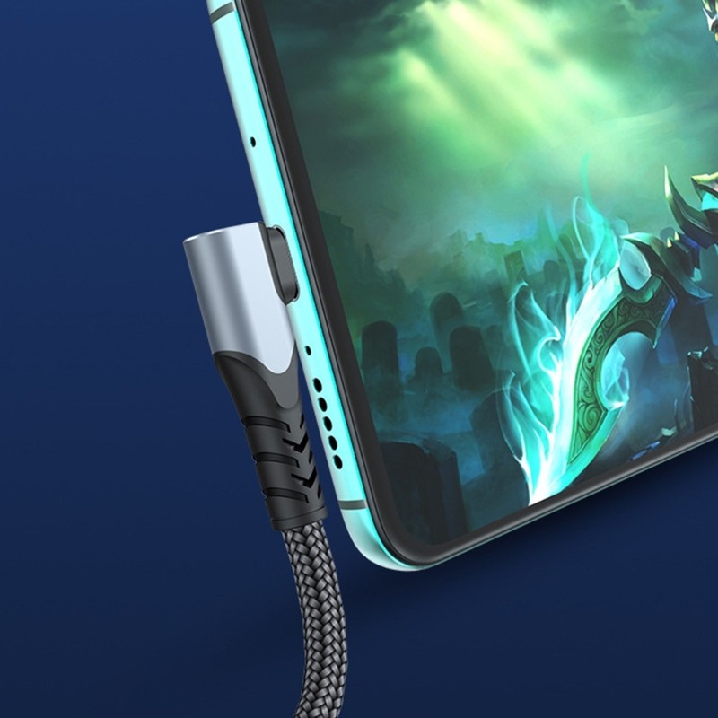 Right Angle to USB C Angled Data Transfer Fast Charging Cable 100W for Phone gallery