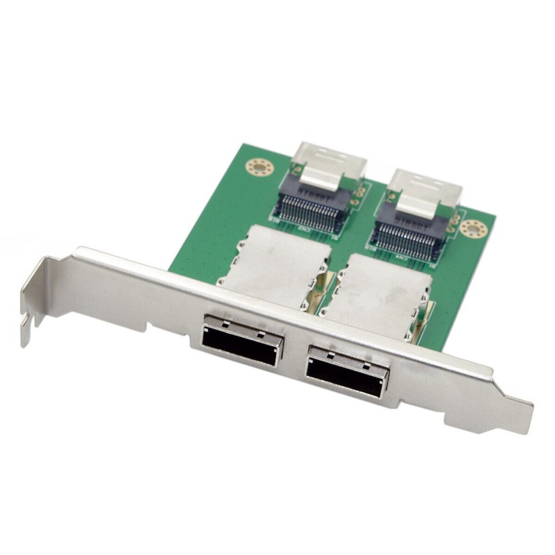 Chenyang Dual Ports Mini SAS SFF-8088 To SAS 36Pin SFF-8087 PCBA Female Adapter
