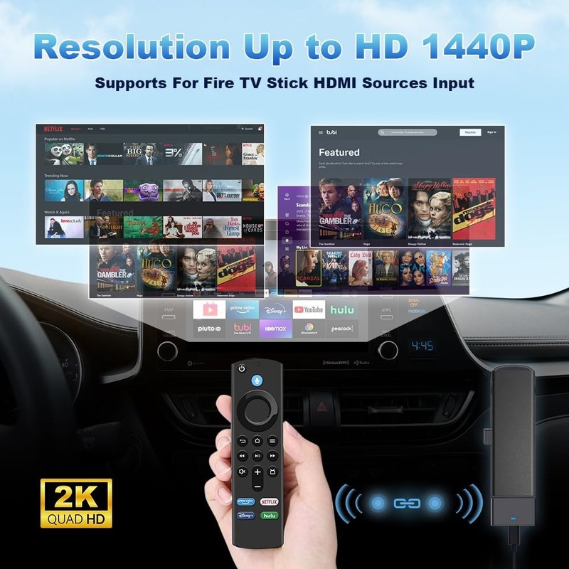 Carlinkit FireDrive Link Pro Car TV Converter, Wireless CarPlay Adapter with ... gallery