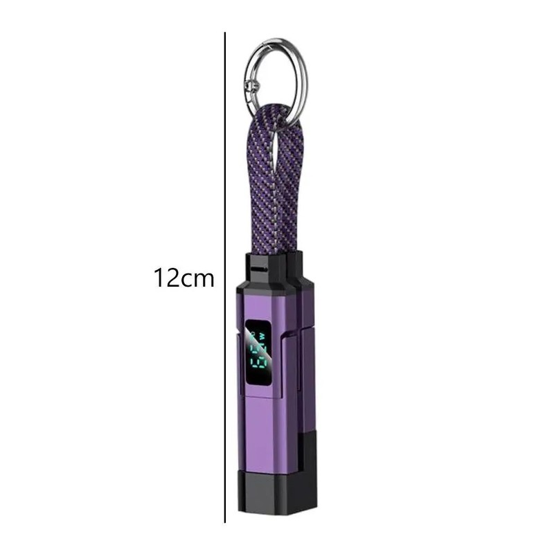 4-in-1 60W USB-C Fast Charging Keychain Cable: Data Sync for Phone Tablet Y3ND. gallery