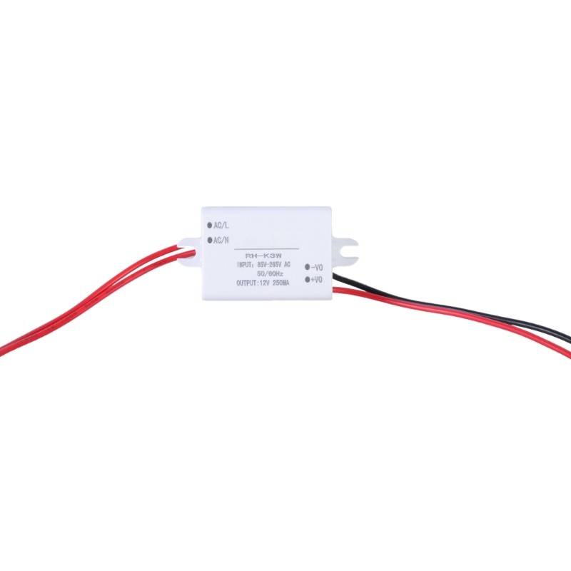 Power Supply Adapter AC85V~265V to DC12V 250mA for LED Lights and Fan Toy White gallery