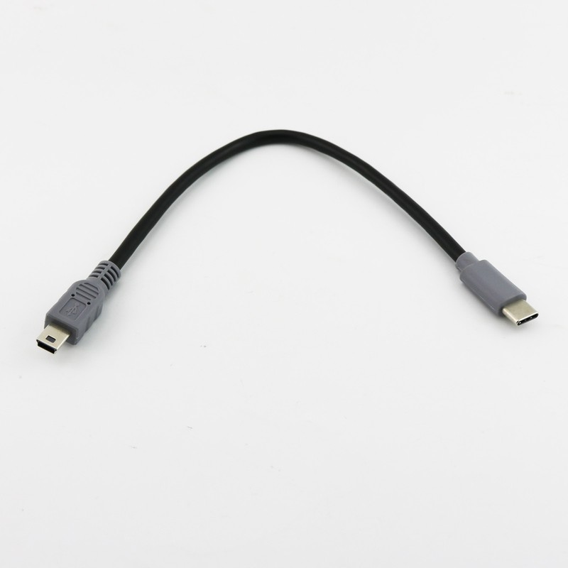 1pc Type C USB 3.1 Male to Mini 5 Pin Male Plug Converter OTG Data Charger Cable gallery