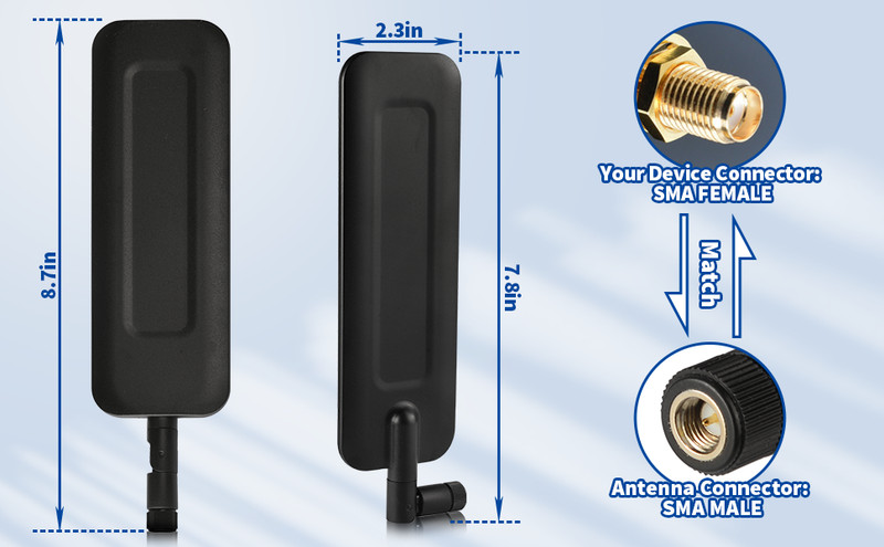 5db External Magnetic Antenna SMA for TP-Link TL-MR6400 Wireless 4G LTE Router gallery