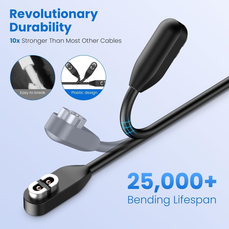 Magnetic Charging Cable Cord for After-Shokz Aeropex Open Run/Comm Headphone Lot gallery
