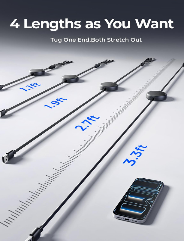 Multi Charging Cable, 3 in 1 Retractable Charging Cable, Retractable Car Charger gallery