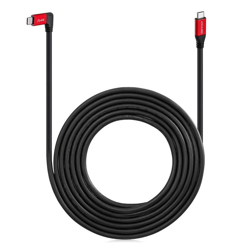 Type C To C Cable 100W 10FT 3.1 Gen 2 Angled EMarker 10Gbps 4K Video Cord gallery