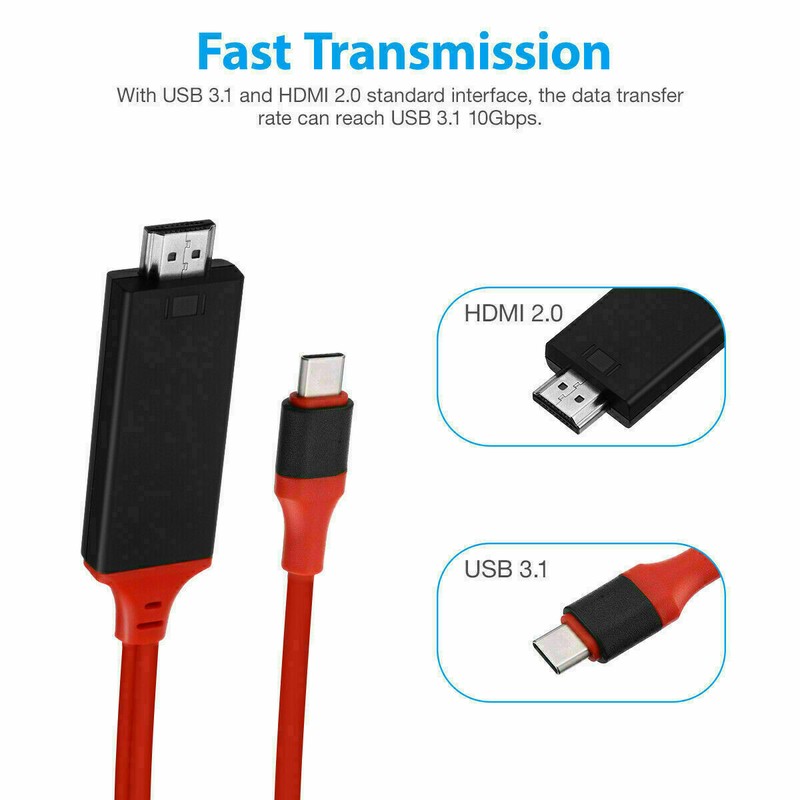 MHL USB-C Type C to HDMI USB A HD TV Cable Adapter For Android Phones Samsung LG gallery
