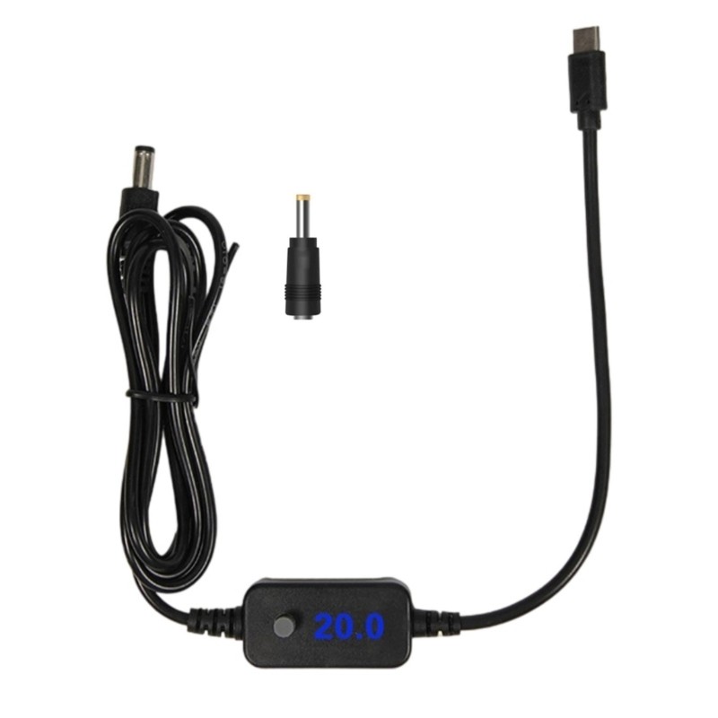 Type C To DC5525 Power Cord Adjustment Voltages And Connectors Multiple Devices