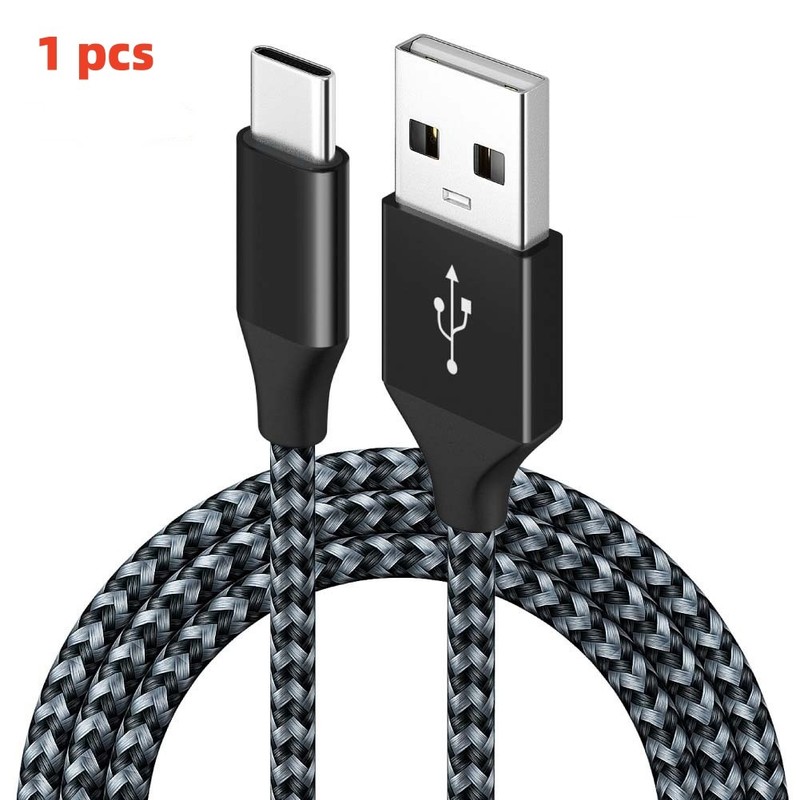 1/3Pack Braided USB C Type-C Fast Charging Data SYNC Charger Cable Cord 6FT US