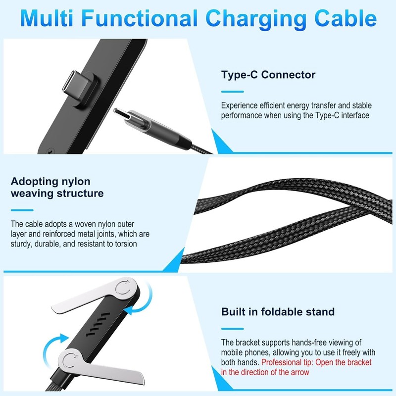 Invisible Holder Charger Cable - 240W Fast Charge gallery