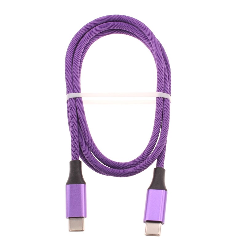 For Samsung Galaxy Z Fold3/4/5/6 – Type-C to USB-C Purple 3ft PD Cable Fast
